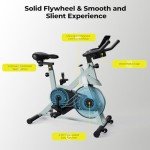 Lacuffy Magnetic Indoor Exercise Bike with LCD Display
