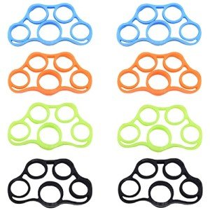 8-Piece Adjustable Finger Resistance Band Set