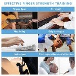 8-Piece Adjustable Finger Resistance Band Set