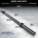 E.T. Energetic 7ft Olympic Weightlifting Barbell