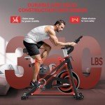 Indoor Cycling Exercise Bike with Adjustable Seat