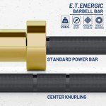 E.T. Energic 7ft Olympic Barbell - 1500LB Capacity