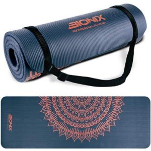 Bionix Travel Yoga Mat with Carry Straps
