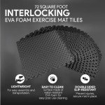 Extra Thick Puzzle Exercise Mat for Home Fitness