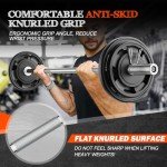 56" Olympic Weight Lifting Bar with Collars