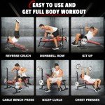 Adjustable Weight Bench Set with Squat Rack
