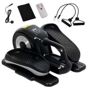 Compact Under Desk Elliptical Machine with Remote