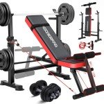 Adjustable 6-in-1 Weight Bench Set for Home Gym