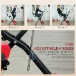 5-In-1 Folding Exercise Bike with Arm Bands