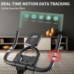 Silent Indoor Cycling Bike with Heart Rate Monitor