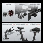 Cursor Fitness Stationary Spin Bike with Tablet Holder