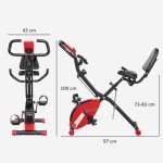 5-In-1 Folding Exercise Bike with Arm Bands