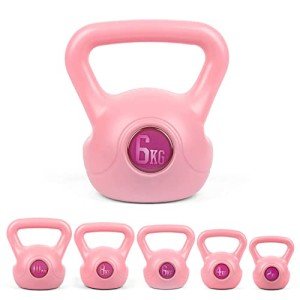 Phoenix Fitness 6kg Vinyl Kettlebell - Pink