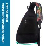 Adjustable Pickleball Sling Bag with Water Bottle Holder
