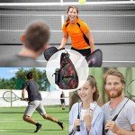 Adjustable Pickleball Sling Bag with Water Bottle Holder