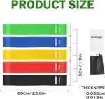 5-Piece Skin-Friendly Resistance Bands Set