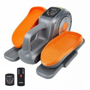 Under Desk Elliptical for Home Workouts - Grey-Orange