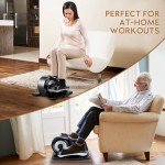 Under Desk Elliptical for Home Workouts - Grey-Orange
