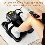 Under Desk Elliptical for Home Workouts - Grey-Orange