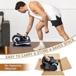 Under Desk Elliptical for Home Workouts - Grey-Orange