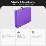 BalanceFrom 2" Thick Tri-Fold Exercise Mat - Purple