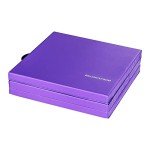 BalanceFrom 2" Thick Tri-Fold Exercise Mat - Purple
