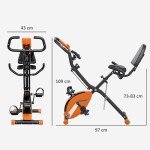 SportNow 5-in-1 Folding Exercise Bike with Bands