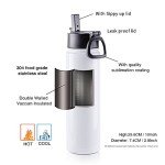 22 OZ Stainless Steel Tumbler with Straw & Handle