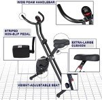 Uten Foldable Stationary Bike with Magnetic Resistance