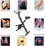 Uten Foldable Stationary Bike with Magnetic Resistance