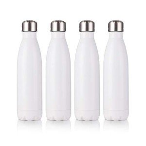 17 oz Stainless Steel Water Bottles - 4 Pack