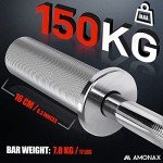 Amonax 4ft Olympic Straight Barbell Weight Bar
