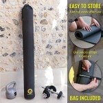 ActiveGear Large Non-Slip Workout Mat - Black