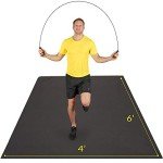 ActiveGear Large Non-Slip Workout Mat - Black