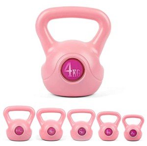 Phoenix Fitness 4kg Vinyl Kettlebell - Pink