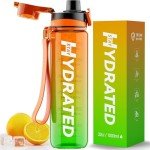 Mevoly 32oz Motivational Water Bottle - BPA Free