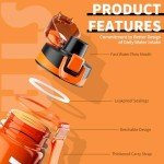 Mevoly 32oz Motivational Water Bottle - BPA Free