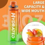 Mevoly 32oz Motivational Water Bottle - BPA Free