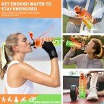 Mevoly 32oz Motivational Water Bottle - BPA Free