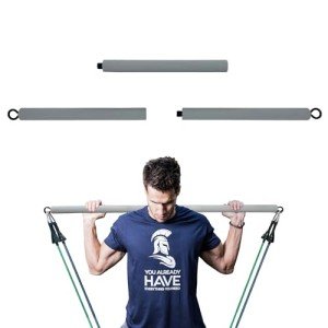 Portable Resistance Band Workout Bar for Home Fitness