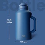 64 oz Insulated Sports Water Bottle with Straw