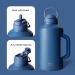 64 oz Insulated Sports Water Bottle with Straw
