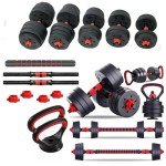 Adjustable 6-in-1 Dumbbell and Kettlebell Set