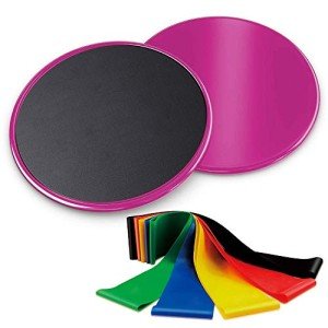 Core Sliders with Resistance Loop Bands Set