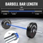 TECHNOAGE 6FT Olympic Barbell for Weightlifting