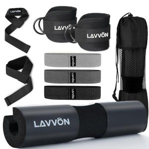 Barbell Pad Set with Straps for Weightlifting