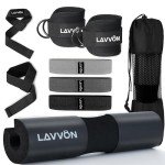 Barbell Pad Set with Straps for Weightlifting