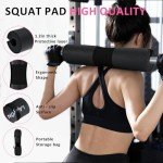 Barbell Pad Set with Straps for Weightlifting