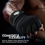 HTZPLOO Weightlifting Gloves with Wrist Support