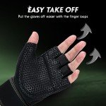 HTZPLOO Weightlifting Gloves with Wrist Support
